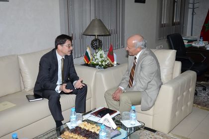 Посланик Щерк се срещна с делегирания министър, отговарящ за висшето образование и научнотехническото сътрудничество Дрис Уауиша 